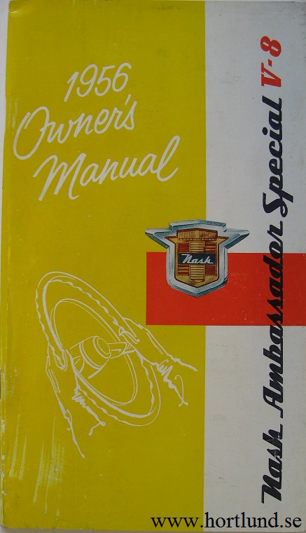 1956 Nash Ambassador Special V-8 Owner's Manual