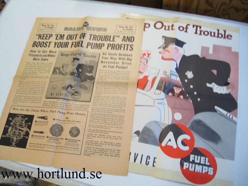 1949 AC Sales News Bränslepumpar