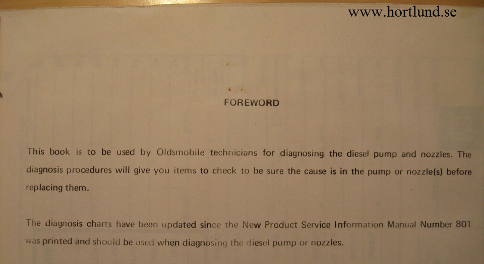 1978 Oldsmobile dieselpump- och spridardiagnostik - 2