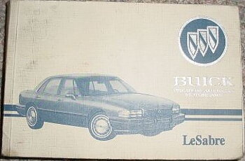 1993 Buick Le Sabre Owners Manual