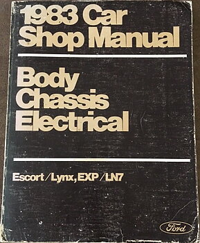 1983 Ford, Mercury Shop Manual Vol C