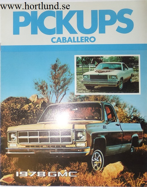 1978 GMC Pickups and Caballero Broschyr