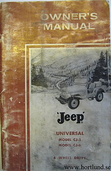 1963 Jeep CJ-5 and CJ-6 Owner's Manual