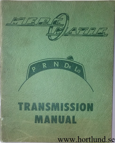 1951 Mercury Merc-O-Matic Transmission Manual