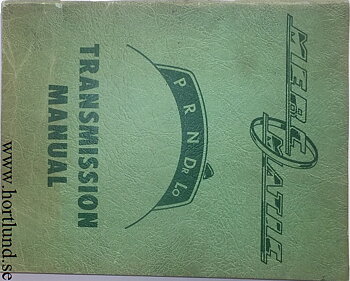 1951 Mercury Merc-O-Matic Transmission Manual
