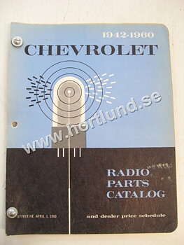 1942-1960 Chevrolet Radio Parts Catalog