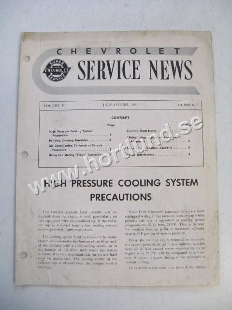 1959 Chevrolet Service News July-August 1959