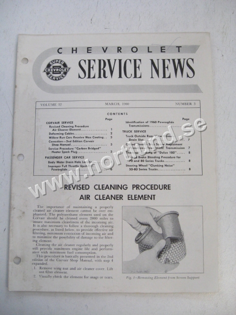 1960 Chevrolet Service News March 1960