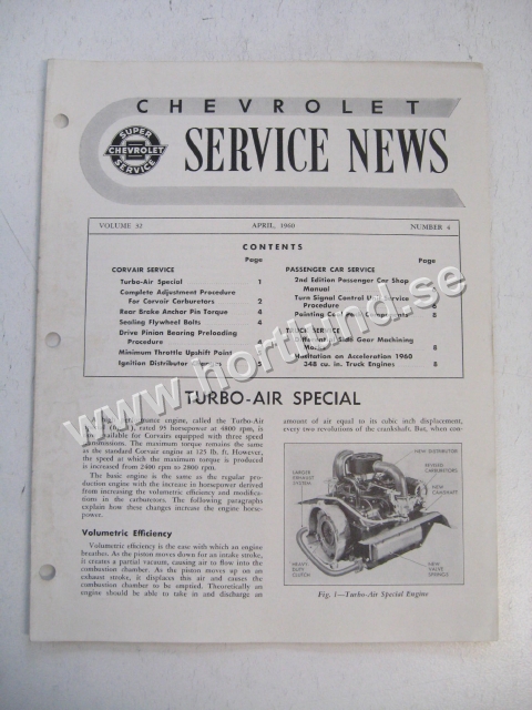 1960 Chevrolet Service News April 1960