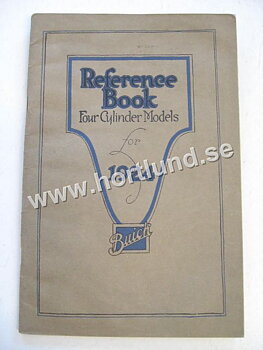 1924 Buick Reference Book Four Cylinder Series