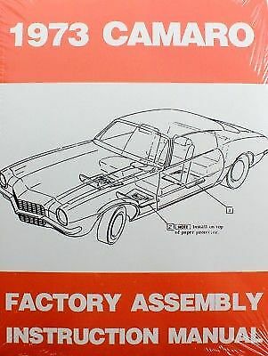1973 Chevrolet Camaro Assembly Manual