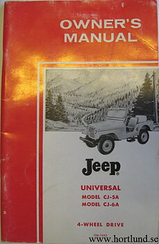 1964 Jeep CJ-5A and CJ-6A Owner's Manual
