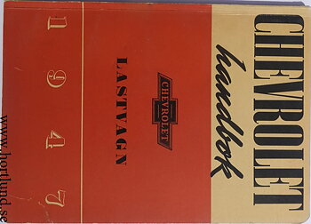 1947 Chevrolet Lastbilar Handbok Svenskt Original