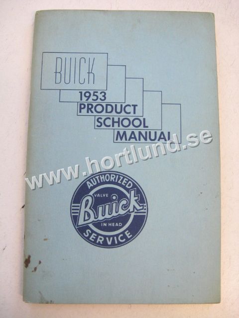 1953 Buick Product school manual