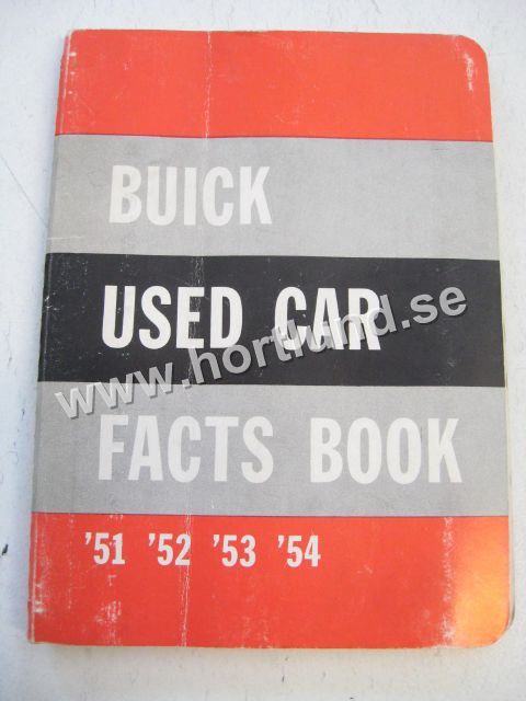 1951-1954 Buick Used Car Facts Book