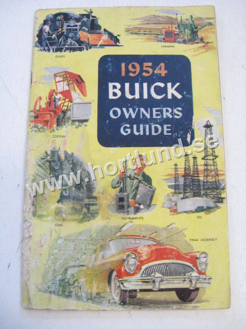 1954 Buick Owners Guide Fourth Edition
