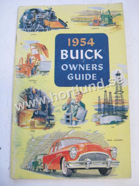 1954 Buick Owners Guide Second Edition