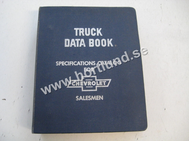 1960 Chevrolet Truck Data Book Specifications Catalog