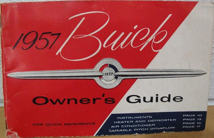 1957 Buick Owners Guide