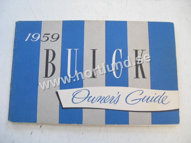 1959 Buick Owners Guide