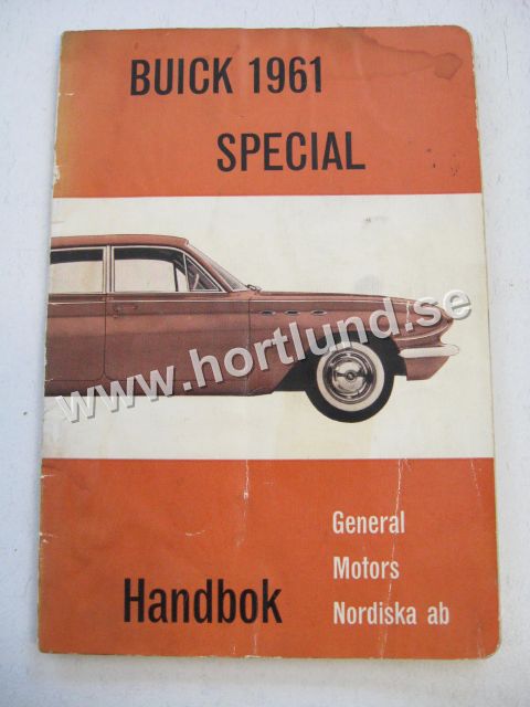 1961 Buick Special Handbok Svensk