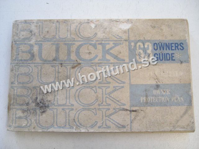 1963 Buick Special Skylark Owners Guide inculds Owner Protection Plan
