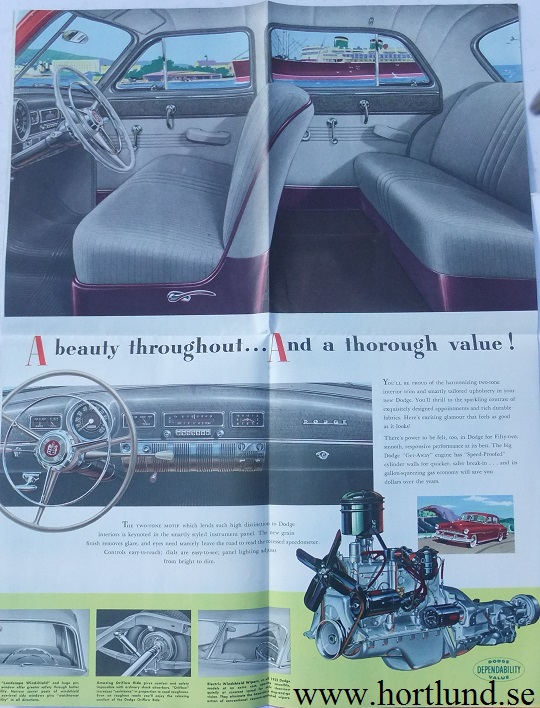 1952 Dodge broschyr DMA-7800 - 2