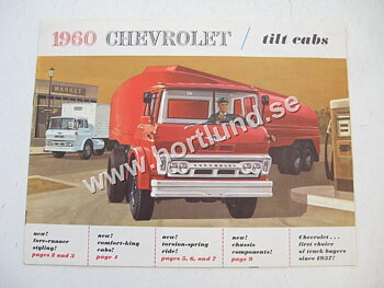 1960 Chevrolet Truck tilt cabs Försäljningsfolder
