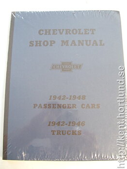 1942-1948 Chevrolet Shop Manual 1942-48 För bilar 1942-46 för lastbilar