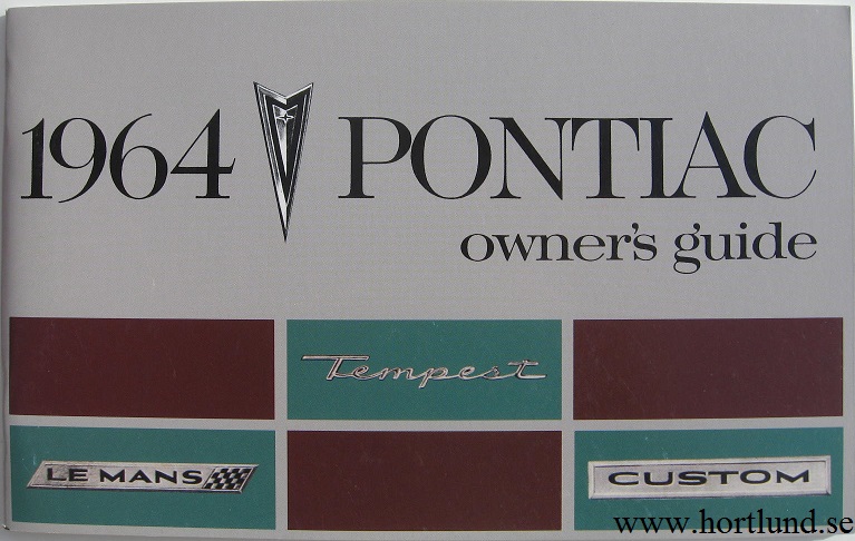 1964 Pontiac Tempest Le Mans Custom Owner's Guide