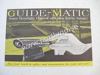 1960 Chevrolet Försäljningsbroschyr Guide-Matic