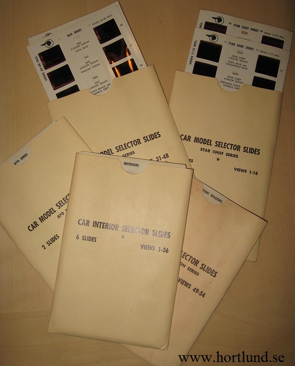 1956 Pontiac Car Model Selector Slides 3-D