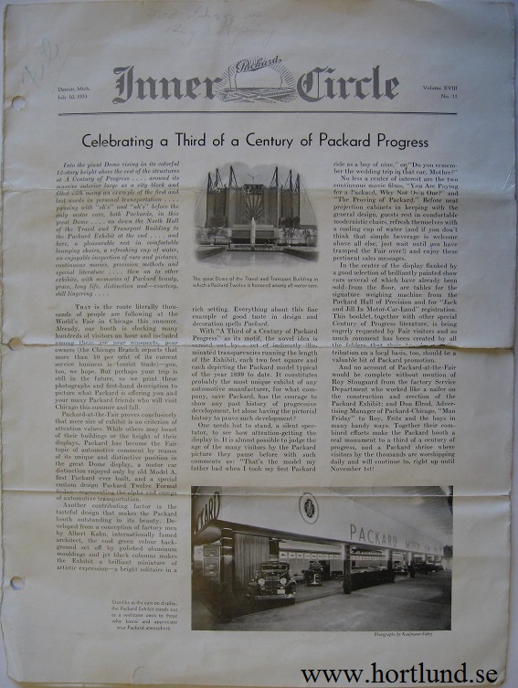 1933 Packard Inner Cirkle