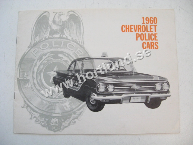1960 Chevrolet Försälningsbroschyr Police