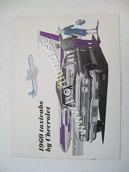 1960 Chevrolet Försälningsbroschyr Taxi
