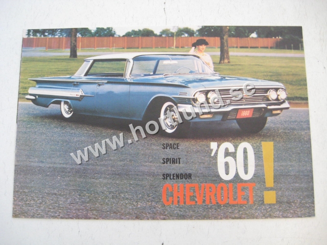 1960 Chevrolet Försäljningsbroschyr Space Spirit Splendor Reviderad Utgåva, Senare utgåva med ändringar