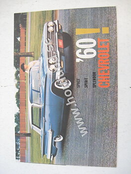 1960 Chevrolet Försäljningsbroschyr Space Spirit Splendor Reviderad Utgåva, Senare utgåva med ändringar