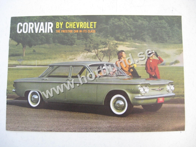 1960 Chevrolet Corvair Försäljningsbroschyr Reviderad Utgåva, Senare utgåva med ändringar