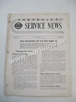 1959 Chevrolet Service News November 1959