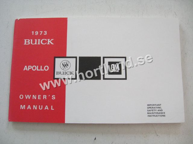 1973 Buick Apollo Owners Manual
