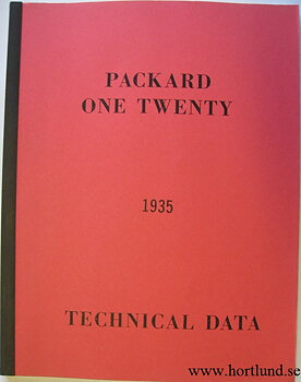 1935 Packard One Twenty Technical Data