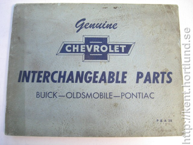 1949 Chevrolet Interchangeable parts Buick, Oldsmobile, Pontiac