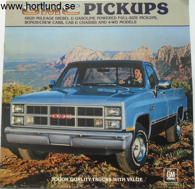 1983 GMC Pickups Broschyr