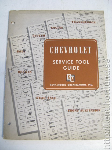 1949 Chevrolet Service Tool Guide Kent-Moore