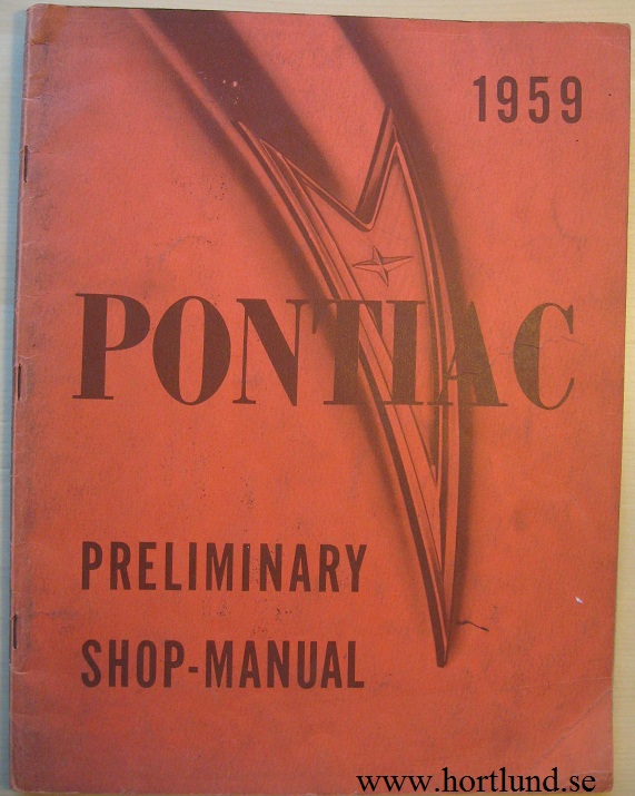 1959 Pontiac Preliminary Shop Manual