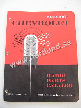 1942-1961 Chevrolet Radio Parts Catalog 1942-1961