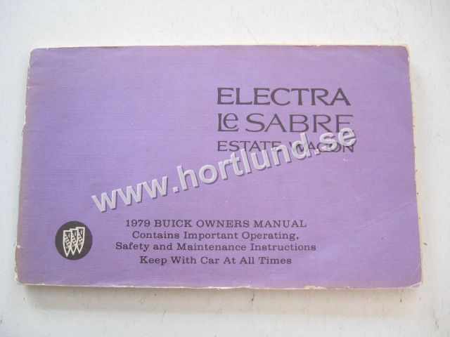 1979 Buick Electra, LeSabre & Estate Wagon Owners Manual