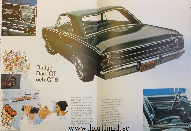 1969 Dodge Dart broschyr svensk - 2