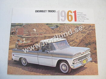 1961 Chevrolet Truck Försäljningsbroschyr