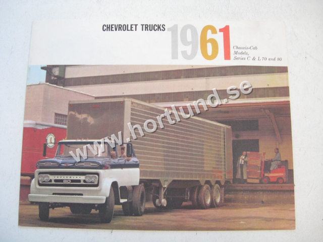 1961 Chevrolet Truck Försäljningsbroschyr